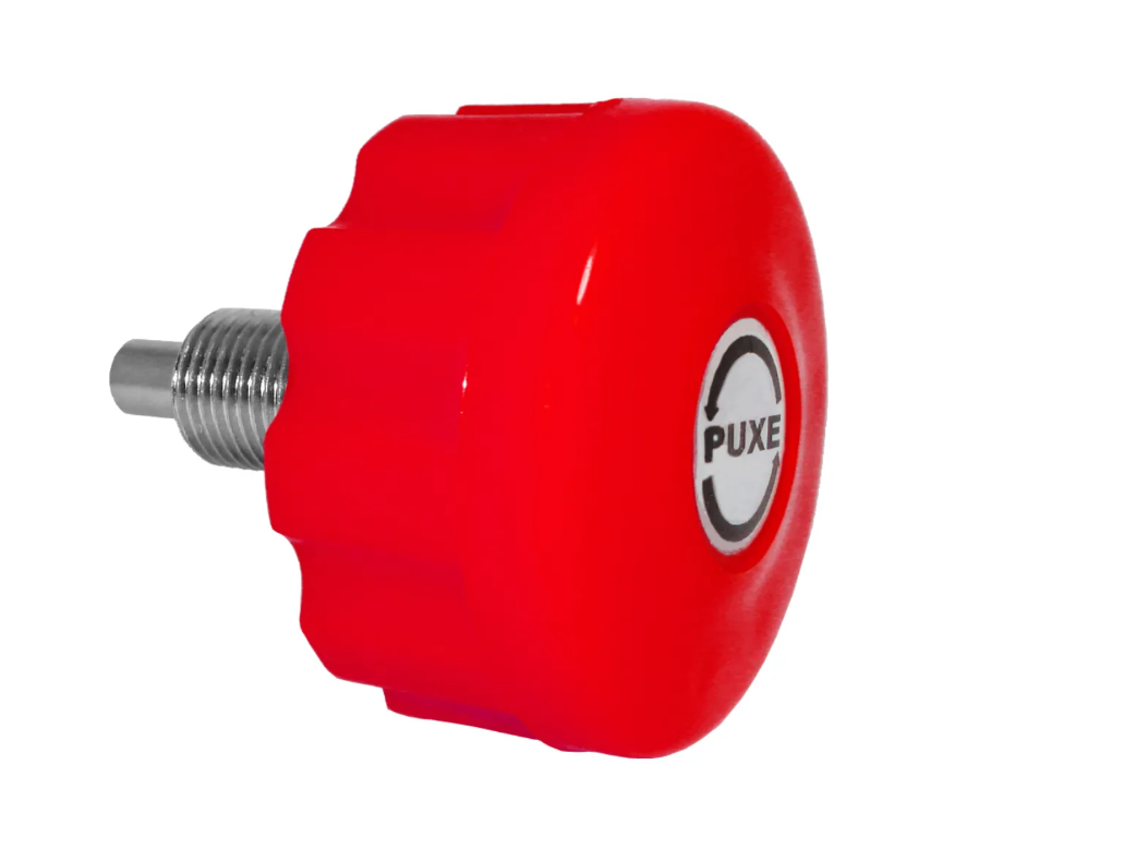 557775	Puxador PTT Verm. c/ Trava 11 x 20mm + Adesivo