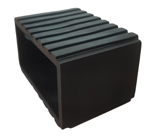 880543	Ponteira Ext. 80x40mm - 61mm Retangular - PVC