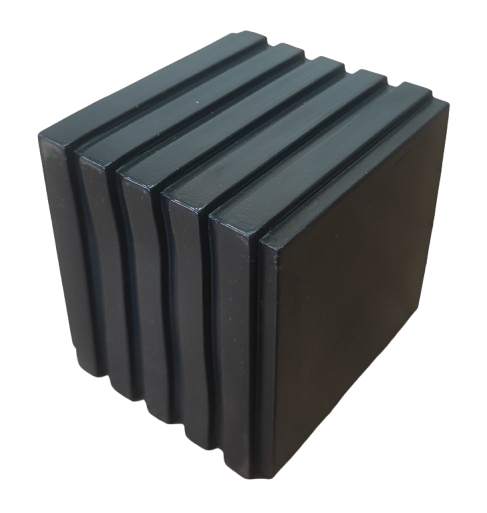 55542	 Ponteira Externa 40x40mm Quadrada - PVC