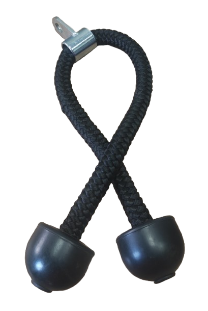 805101 Puxador Corda p/ Tríceps 75cm Preto/Cromado