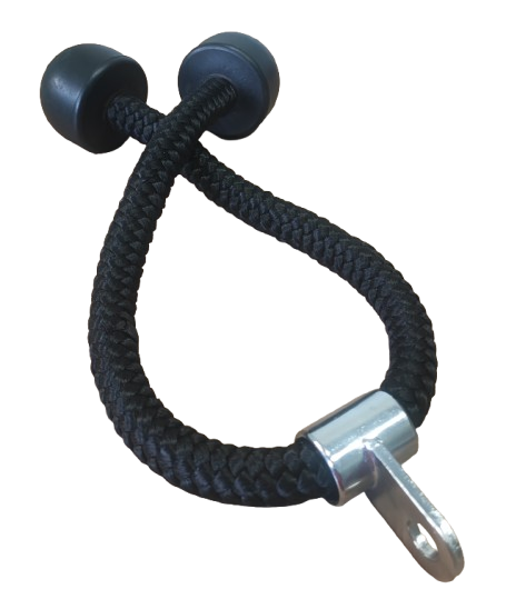 805101	Puxador Corda p/ Tríceps 75cm Preto/Cromado