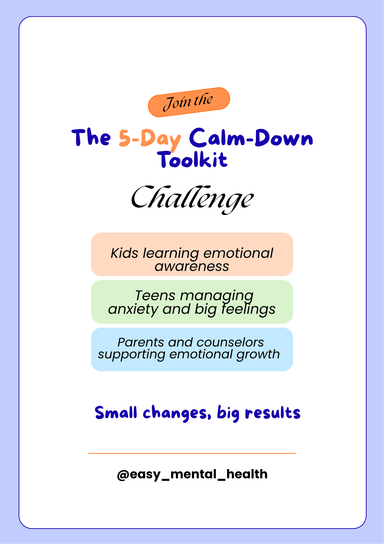 5-Day Calm-Down Toolkit