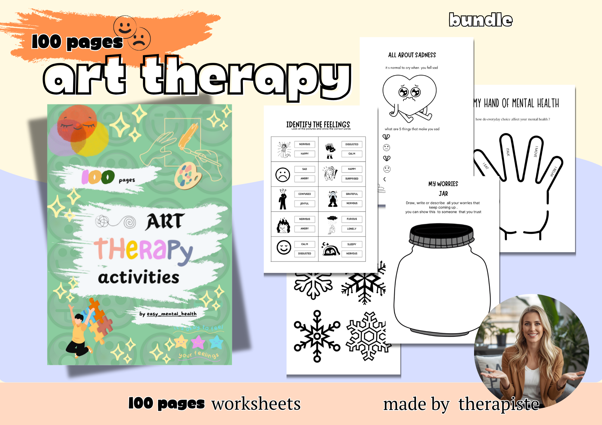 Art Therapy Activities Bundle