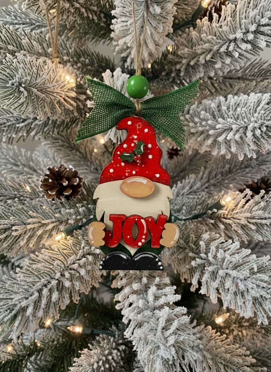 DIY - Paint your Christmas Gnome Ornament