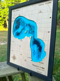 Higgins Lake Wood Map
