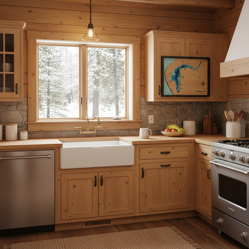 Hamlin Lake Topographic Wall Art