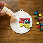 Merry and Bright Christmas Ornament