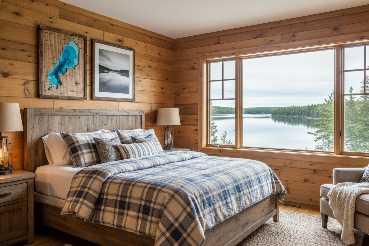 Mullett Lake 3D Wood Map