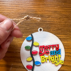 Merry and Bright Christmas Ornament
