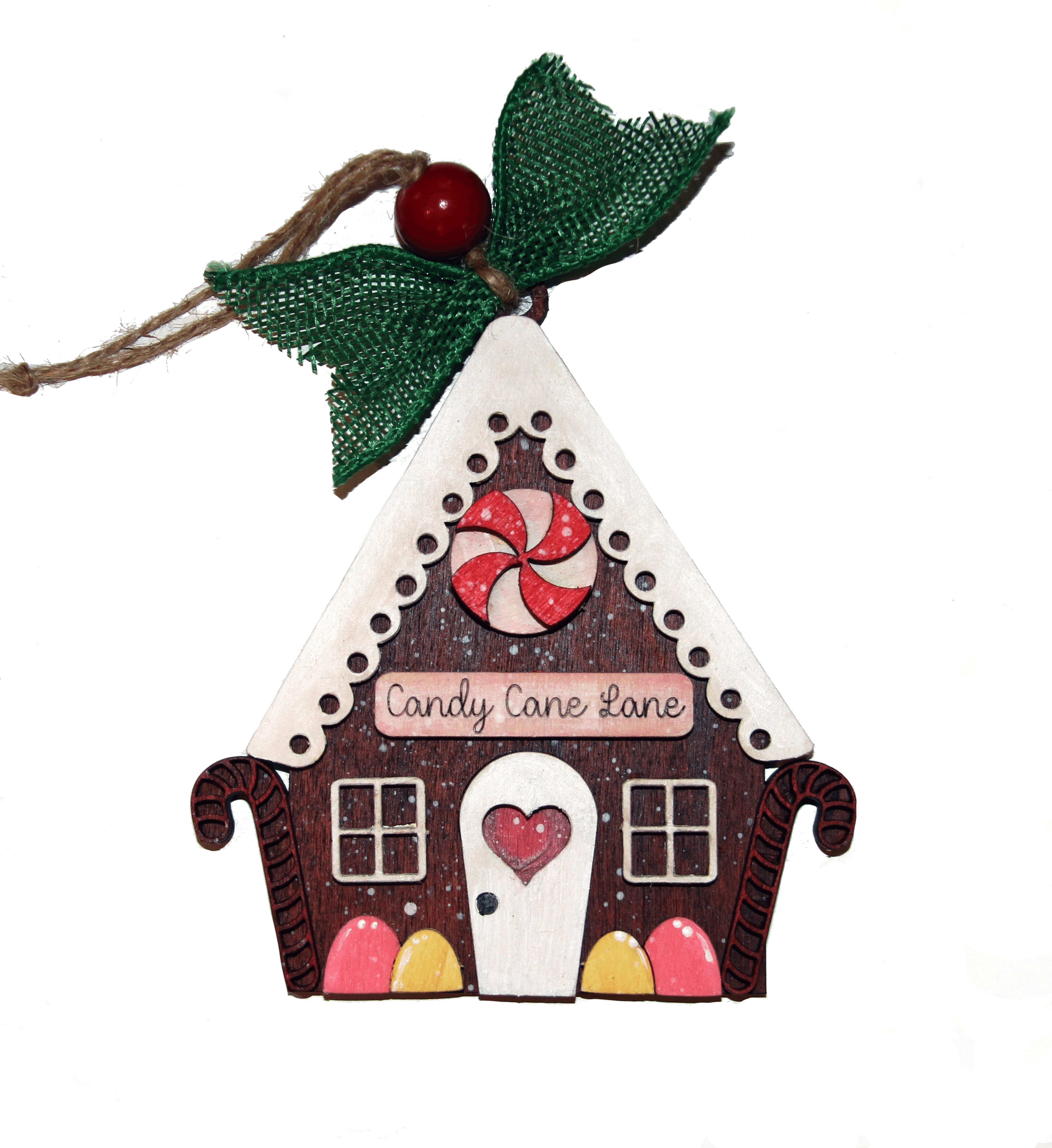 Candy Cane Lane Gingerbread House Ornament