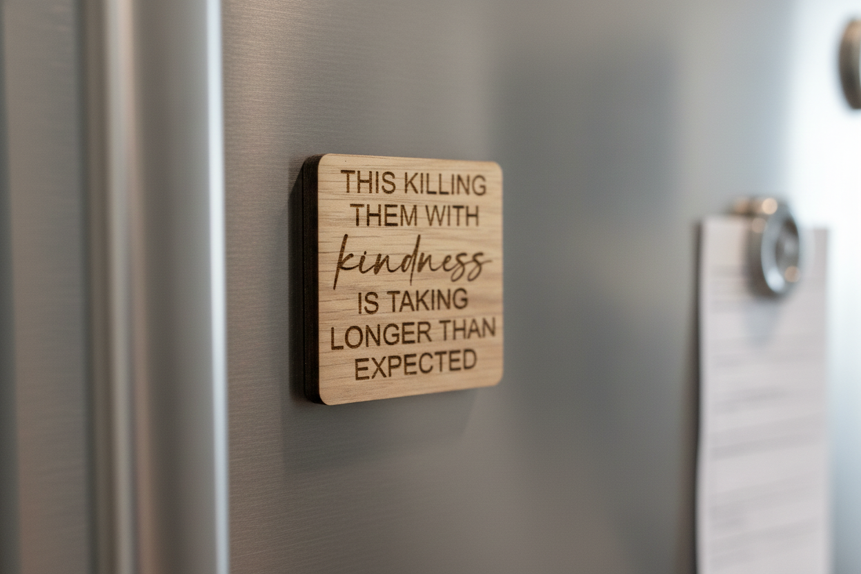 Wooden Fridge Magnet