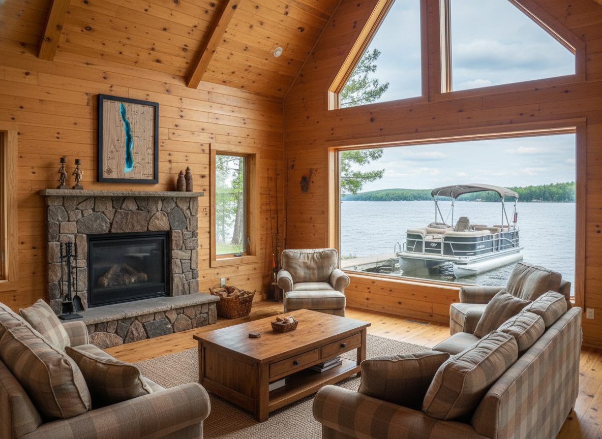 Torch Lake Wooden Map