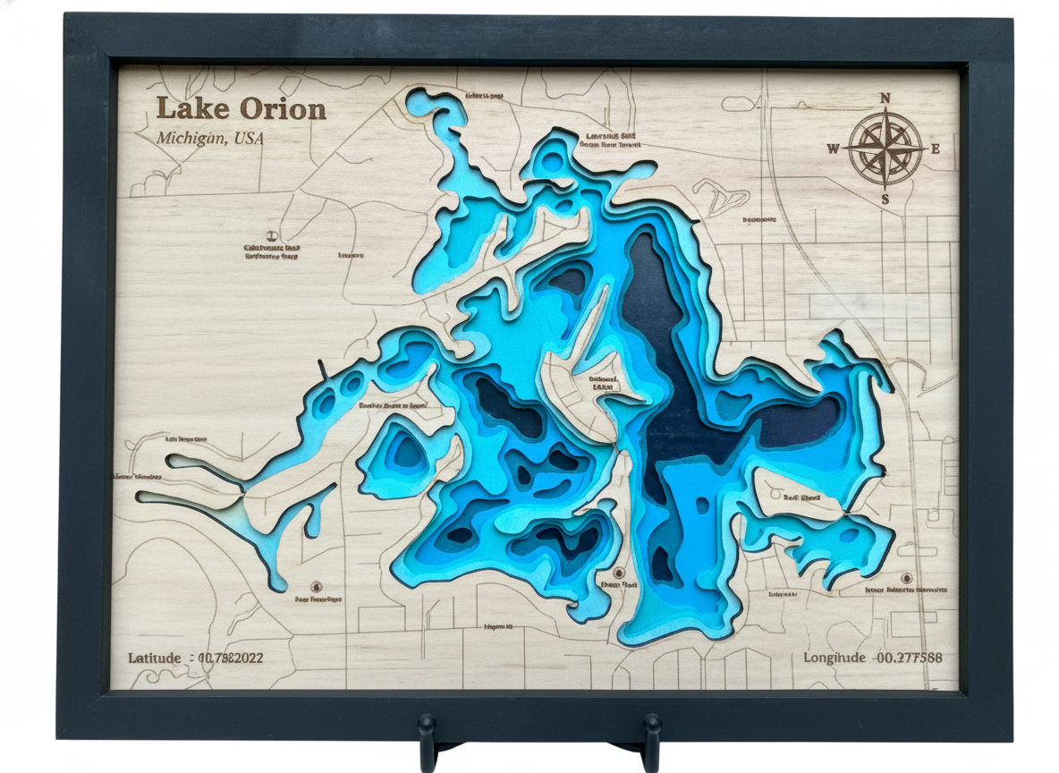 Lake Orion Wood Map