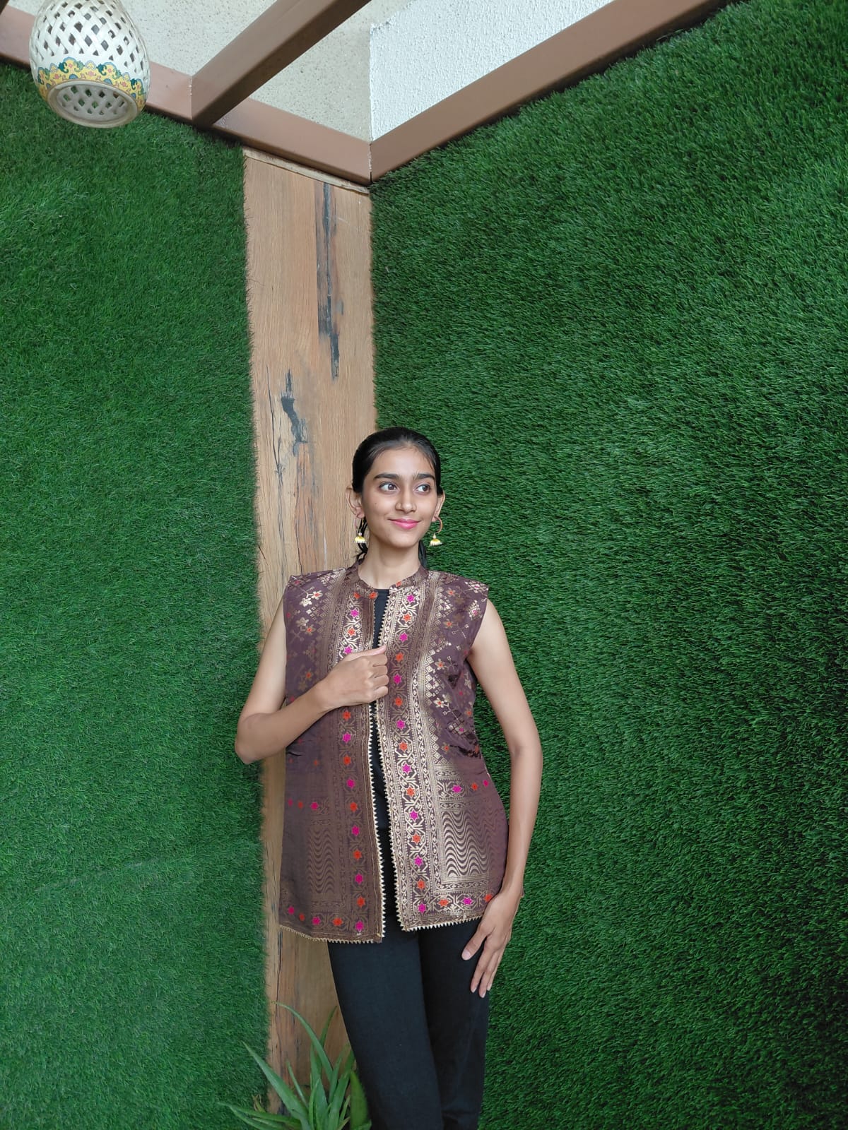 Traditional Embroidered Sleeveless Top