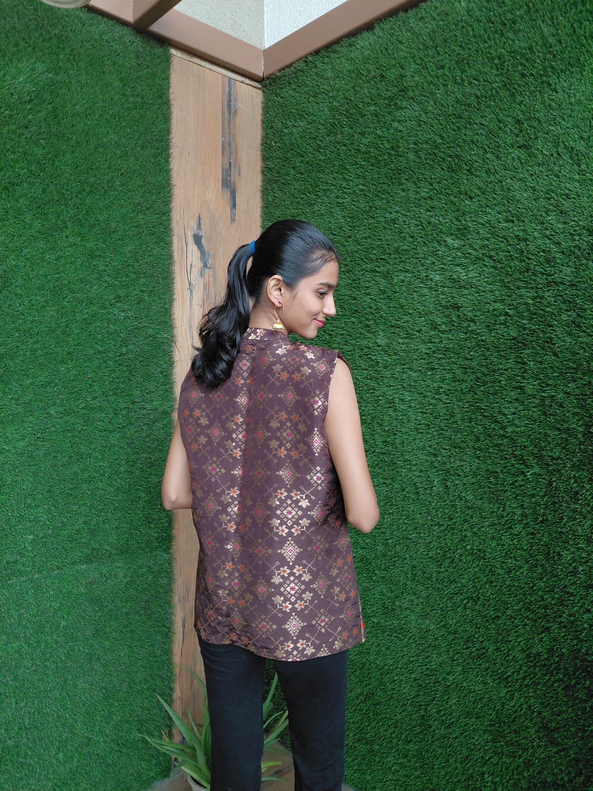 Traditional Embroidered Sleeveless Top