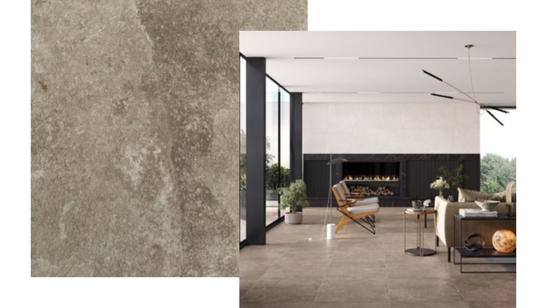 DUPLO ZEN STONE BROWN 60 cm x 60 cm - Prix au M²