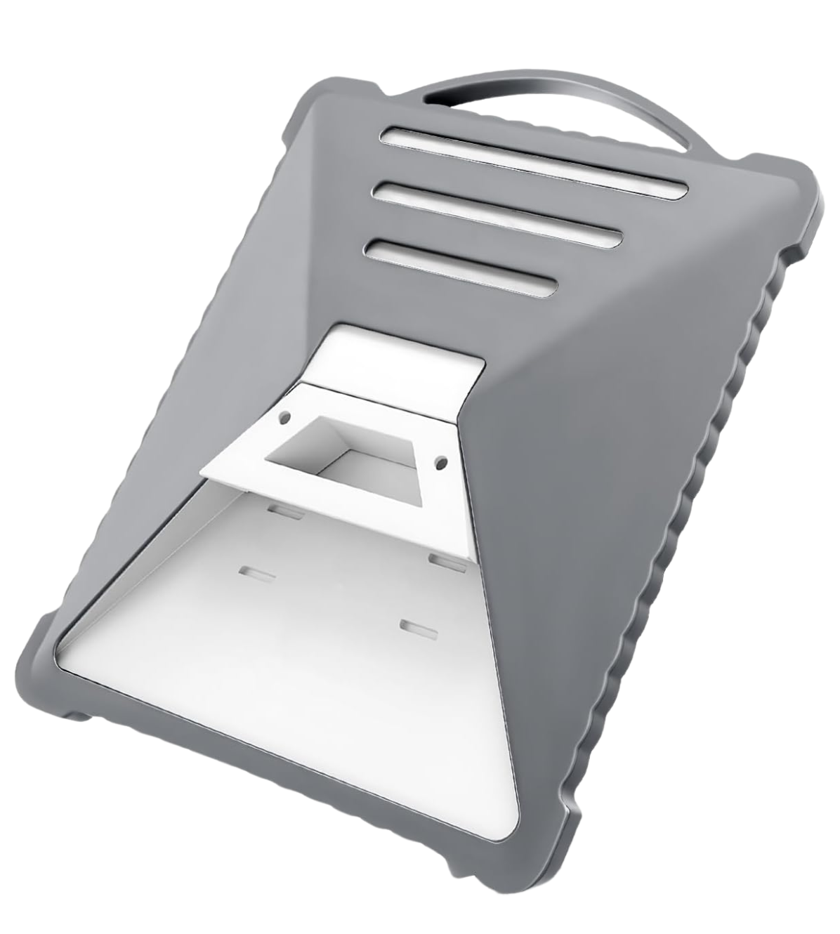 Funda Silicona Gris con Mango para Starlink Mini