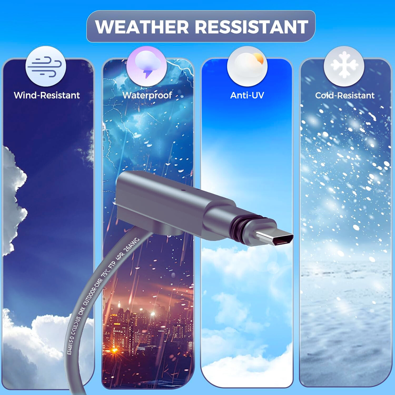 Cable 46 metros para Antena Starlink GEN2 (V2)