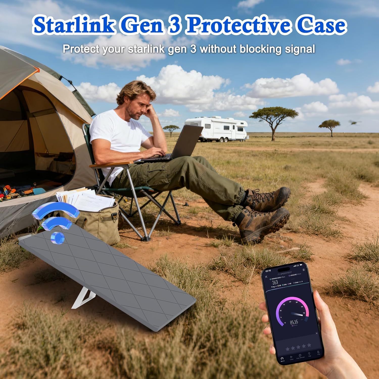 Funda Silicona Gris para Starlink GEN3 (V4)