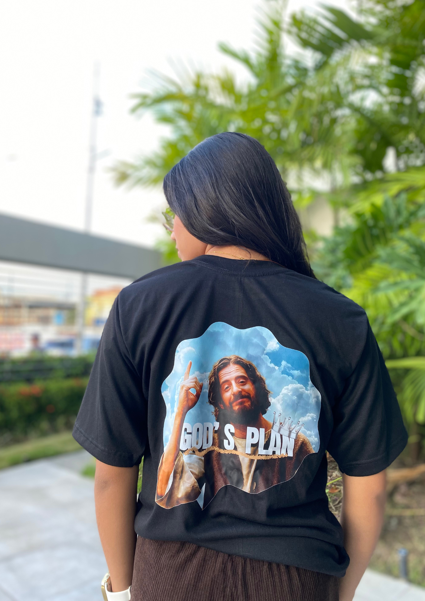 Oversize, 100% Algodon: God's Plan