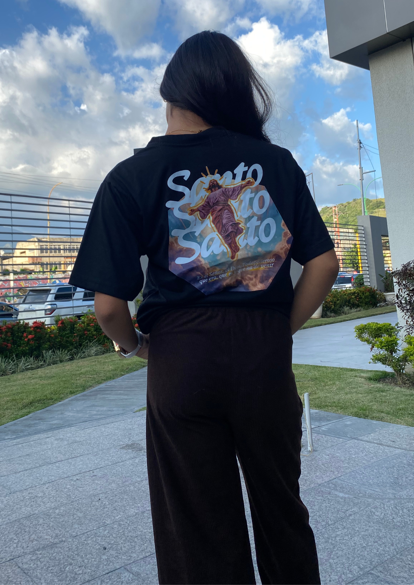 Oversize, 100% Algodon: Santo, Santo, Santo