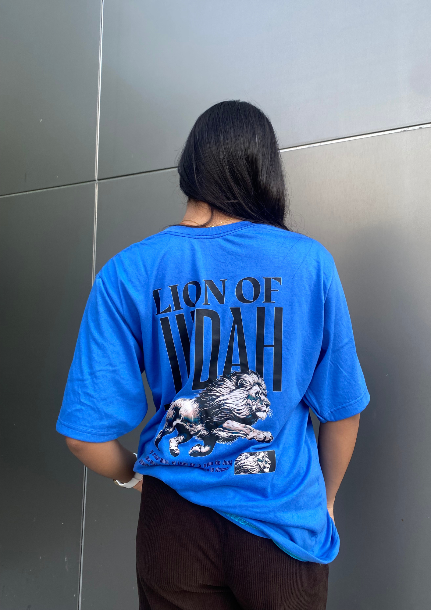 Oversize, 100% Algodon: Lion of Judah