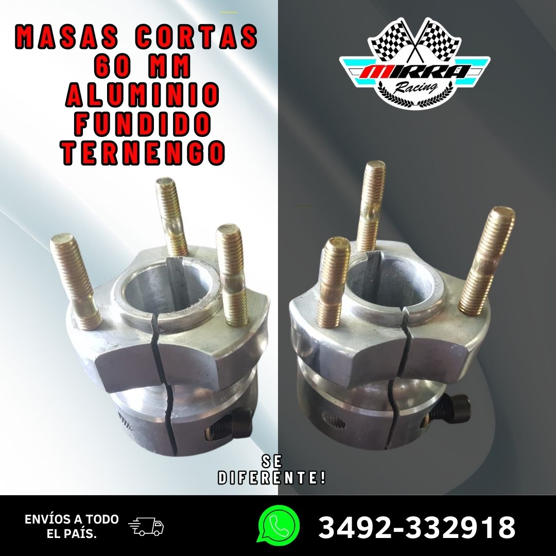 MAZAS CORTAS 60X30MM ALUMINIO FUNDIDO NEGRO