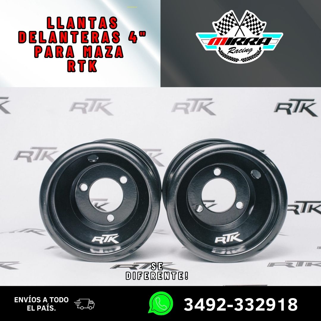 LLANTAS DELANTERAS 4" PARA MAZA RTK