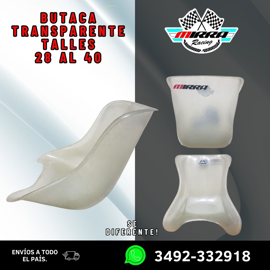BUTACA TRANSPARENTE TALLE 23-40