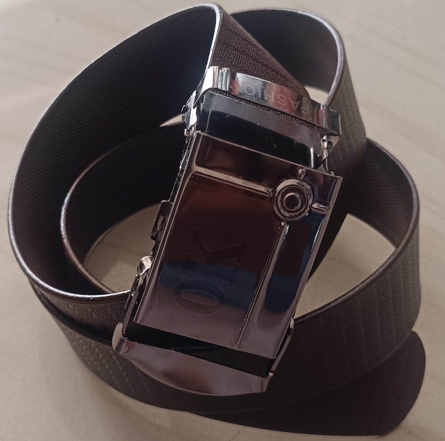 Luxury Brown Leather Belt