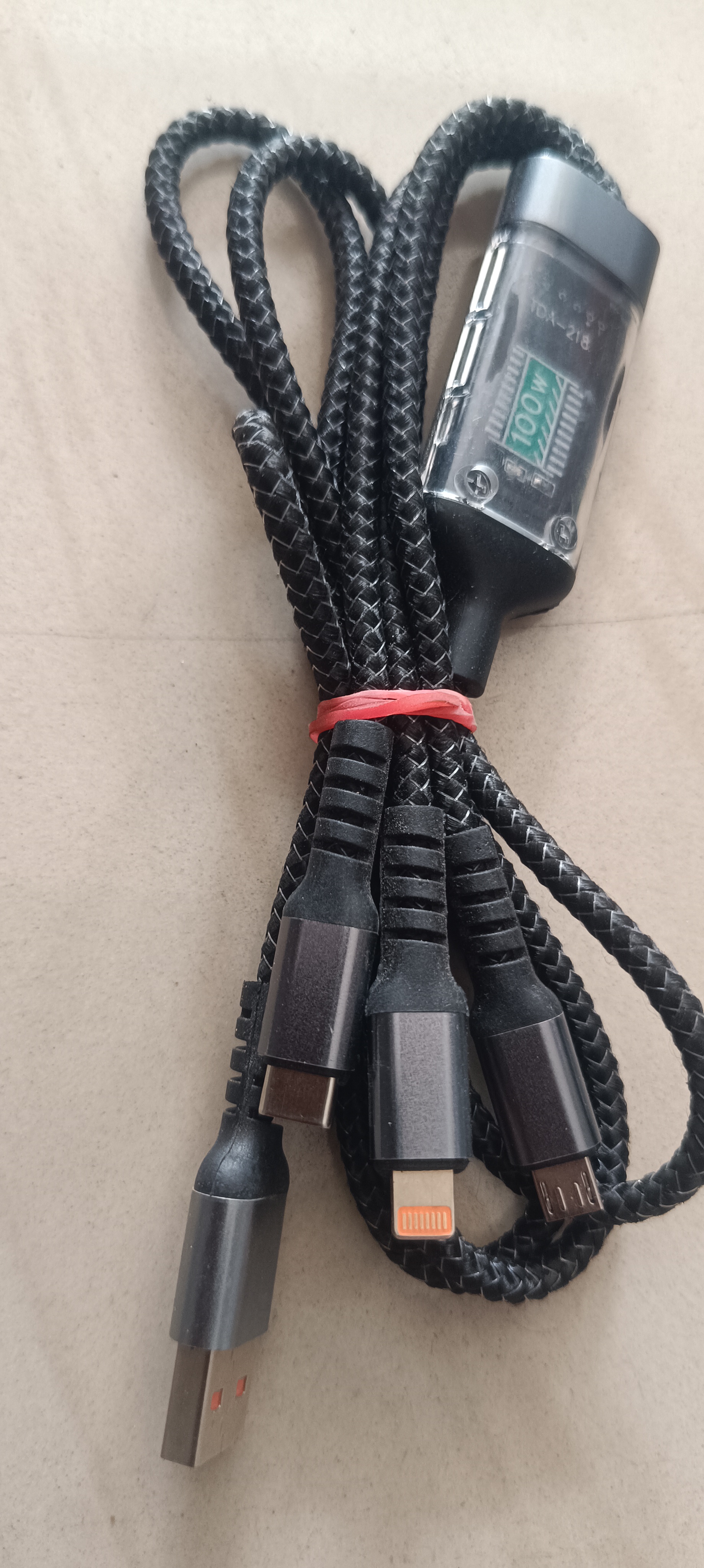 Multi-Purpose 3-in-1 Charging Cable