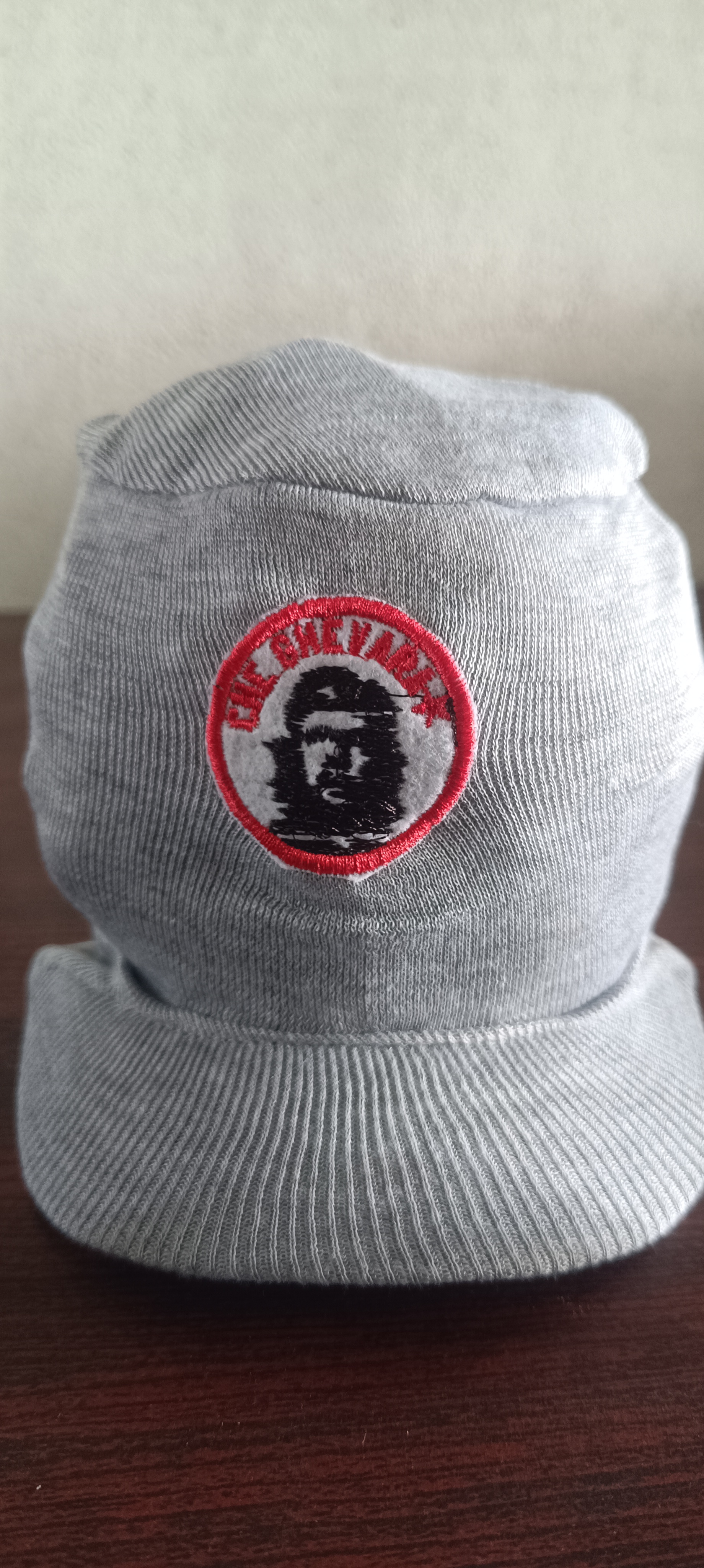 Grey Knit Beanie Hat