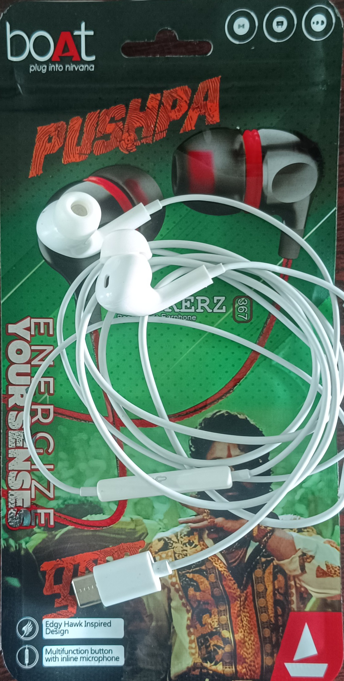 boAt Rockerz Earphones Pushpa Edition