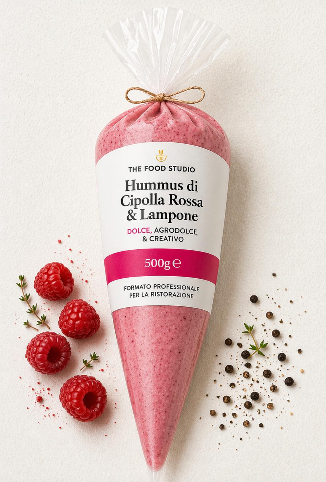 Pink Hummus _ Cipolla caramellata e lampone