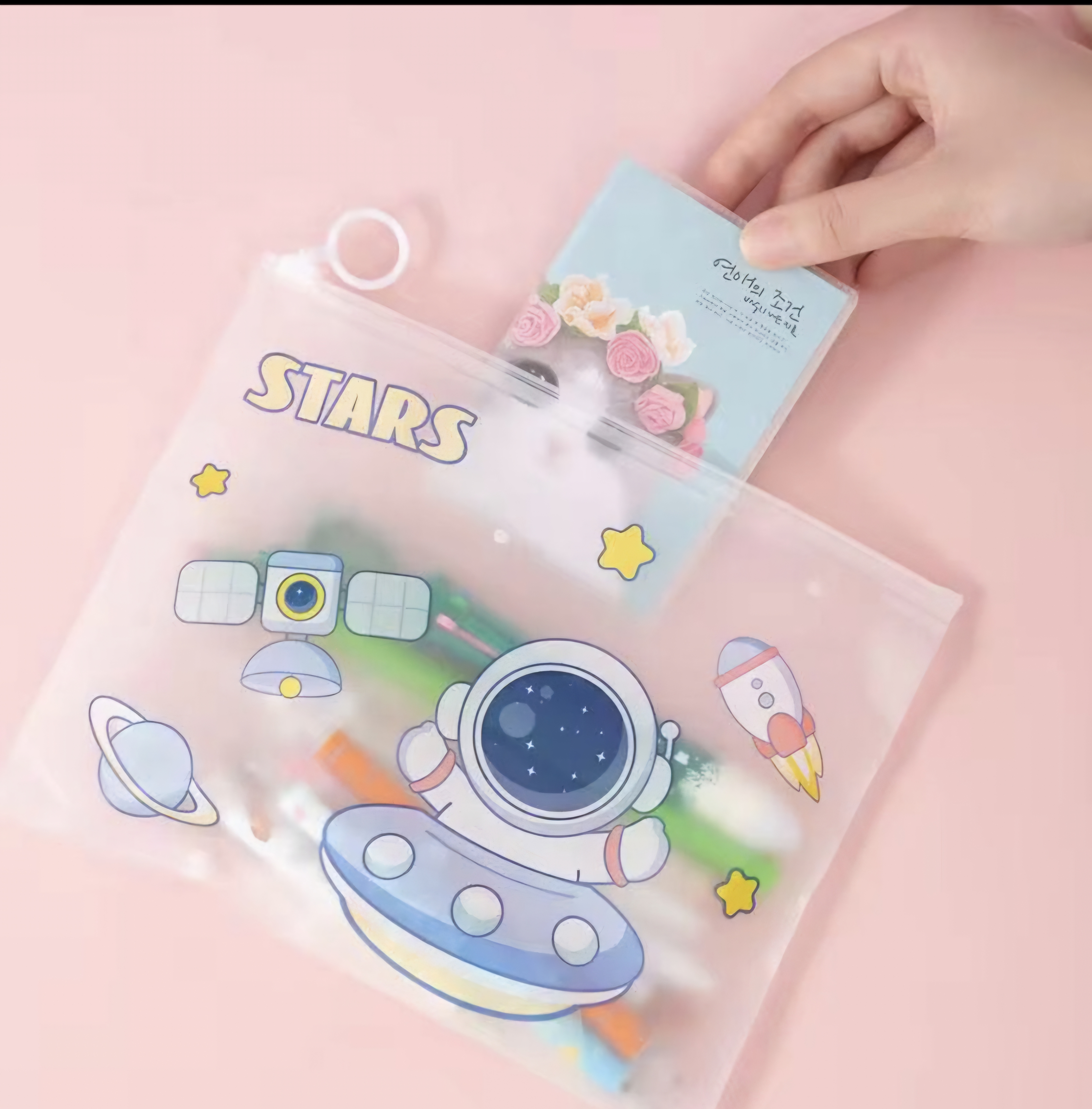 Frosted Zip Lock Pouch - 1 Set of 5 bags