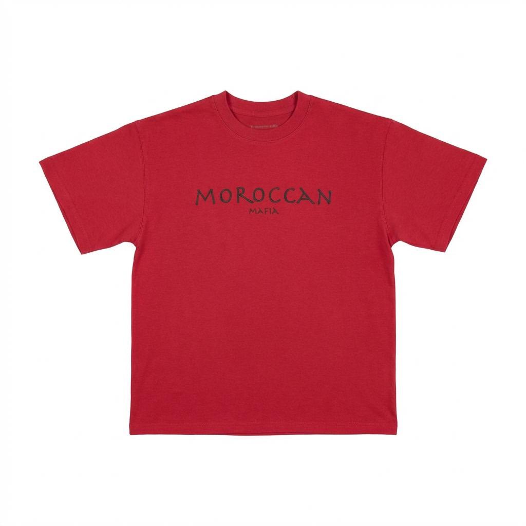 T-shirt Moroccan Mafia  - Rouge