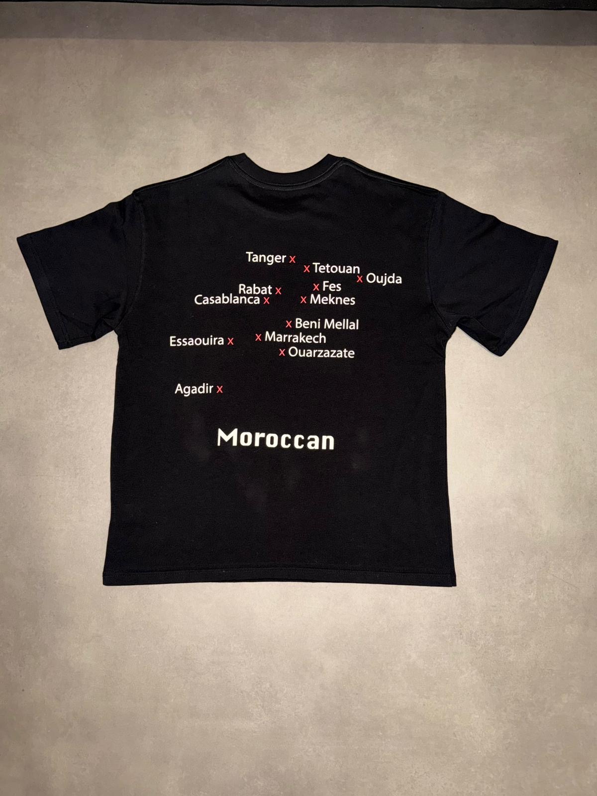 T-shirt Moroccan mafia  Authentique noir 