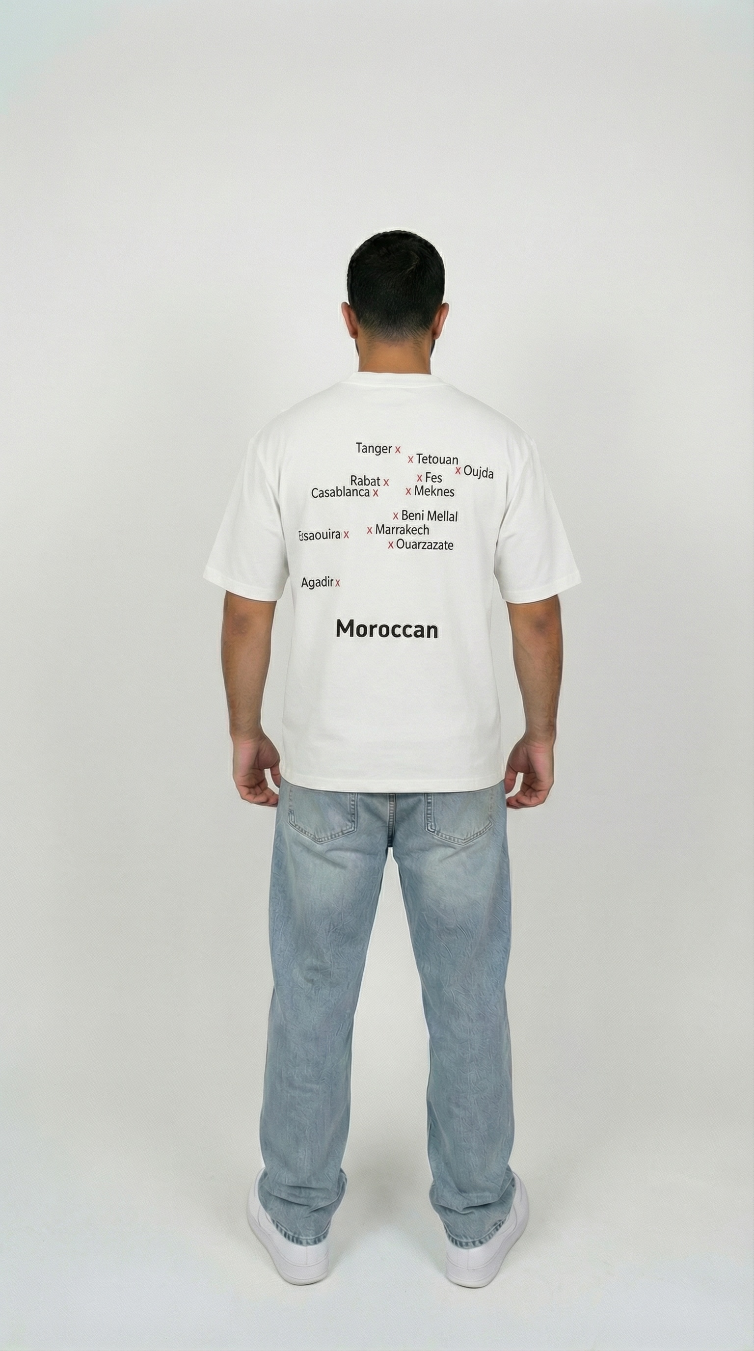 T-shirt Moroccan Mafia - Blanc 