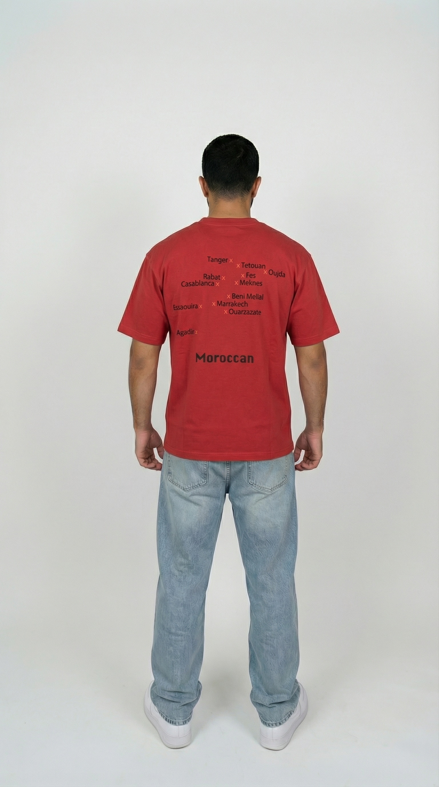 T-shirt Moroccan Mafia  - Rouge