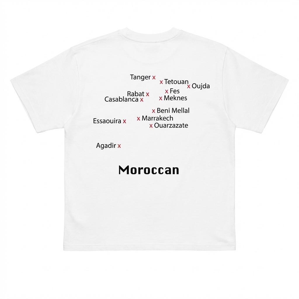 T-shirt Moroccan Mafia - Blanc 