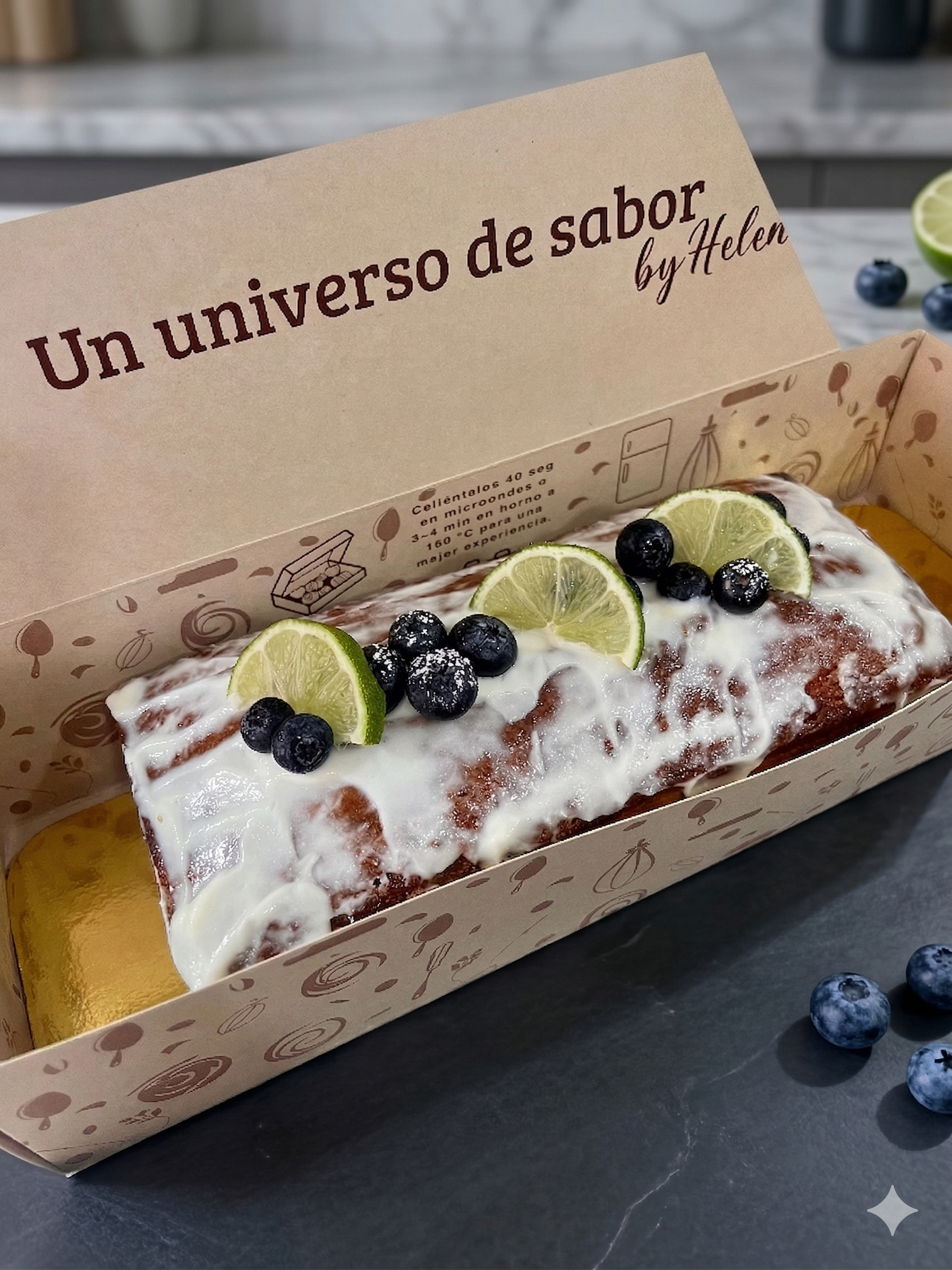 Cake de Limón y Arándanos