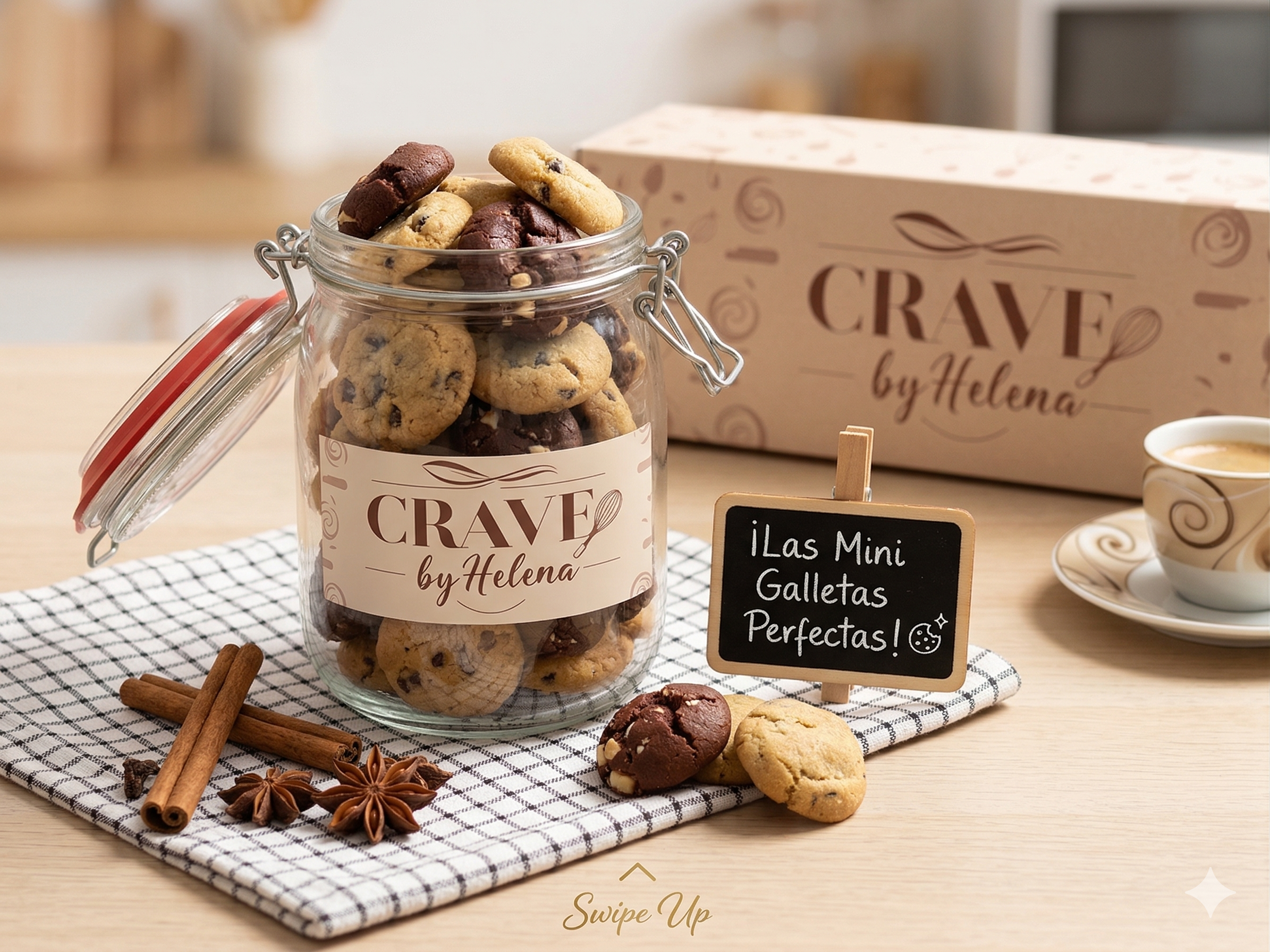 Frasco de Mini Galletas 