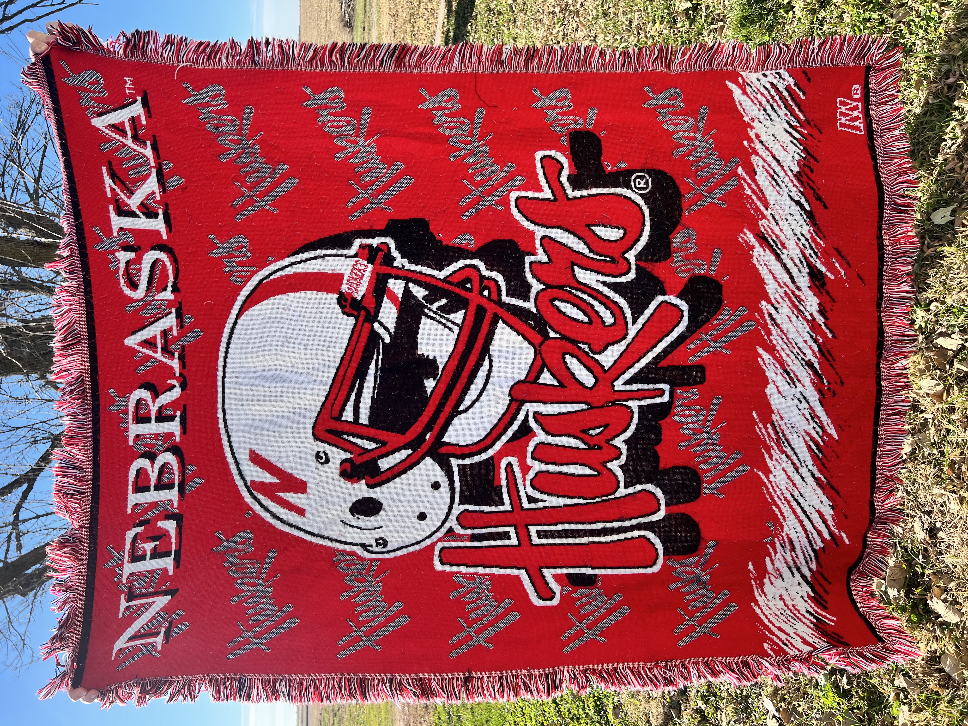 Husker Football Throw Sweatshirt