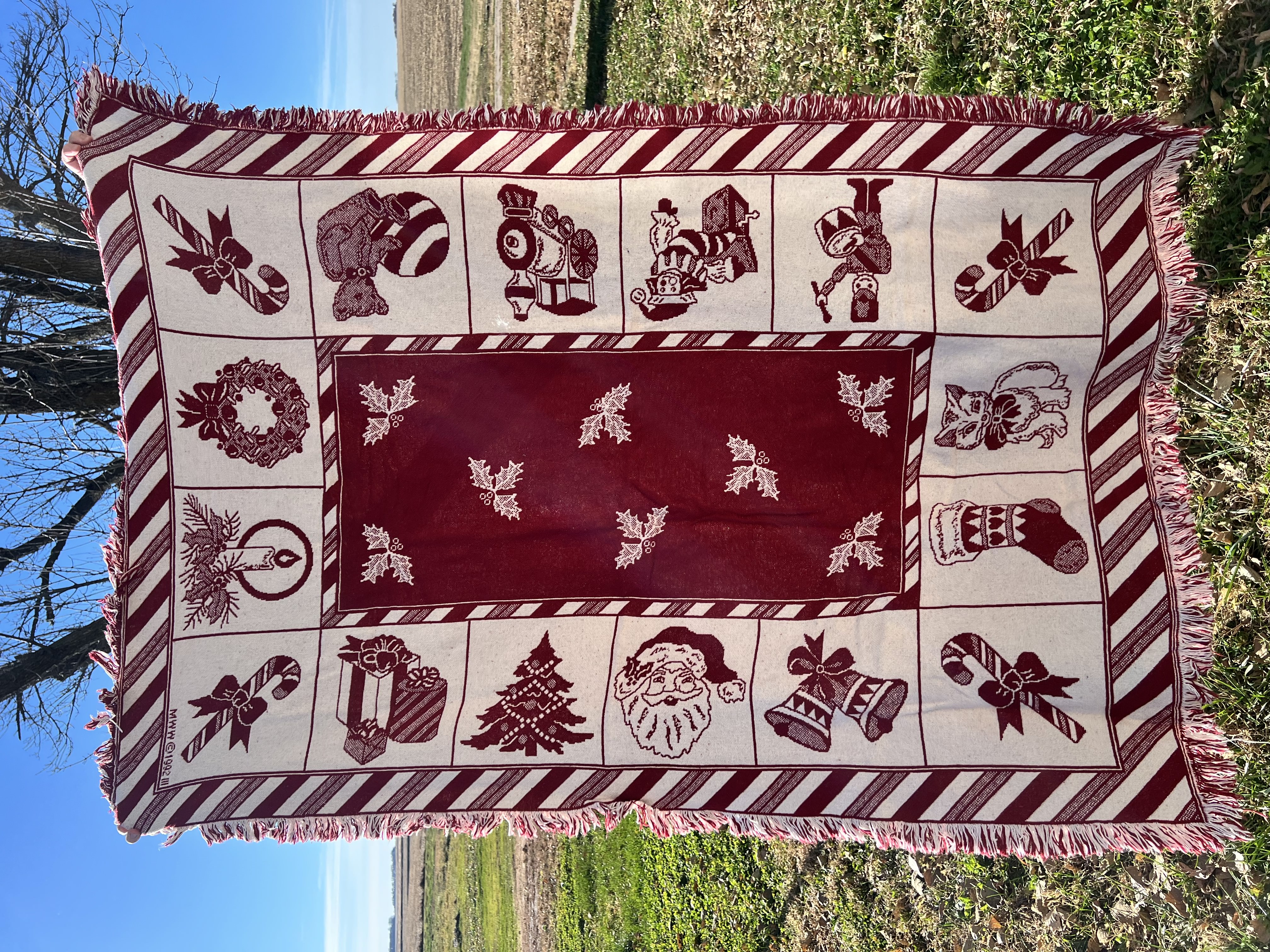 Holiday Throw Sweatshirt