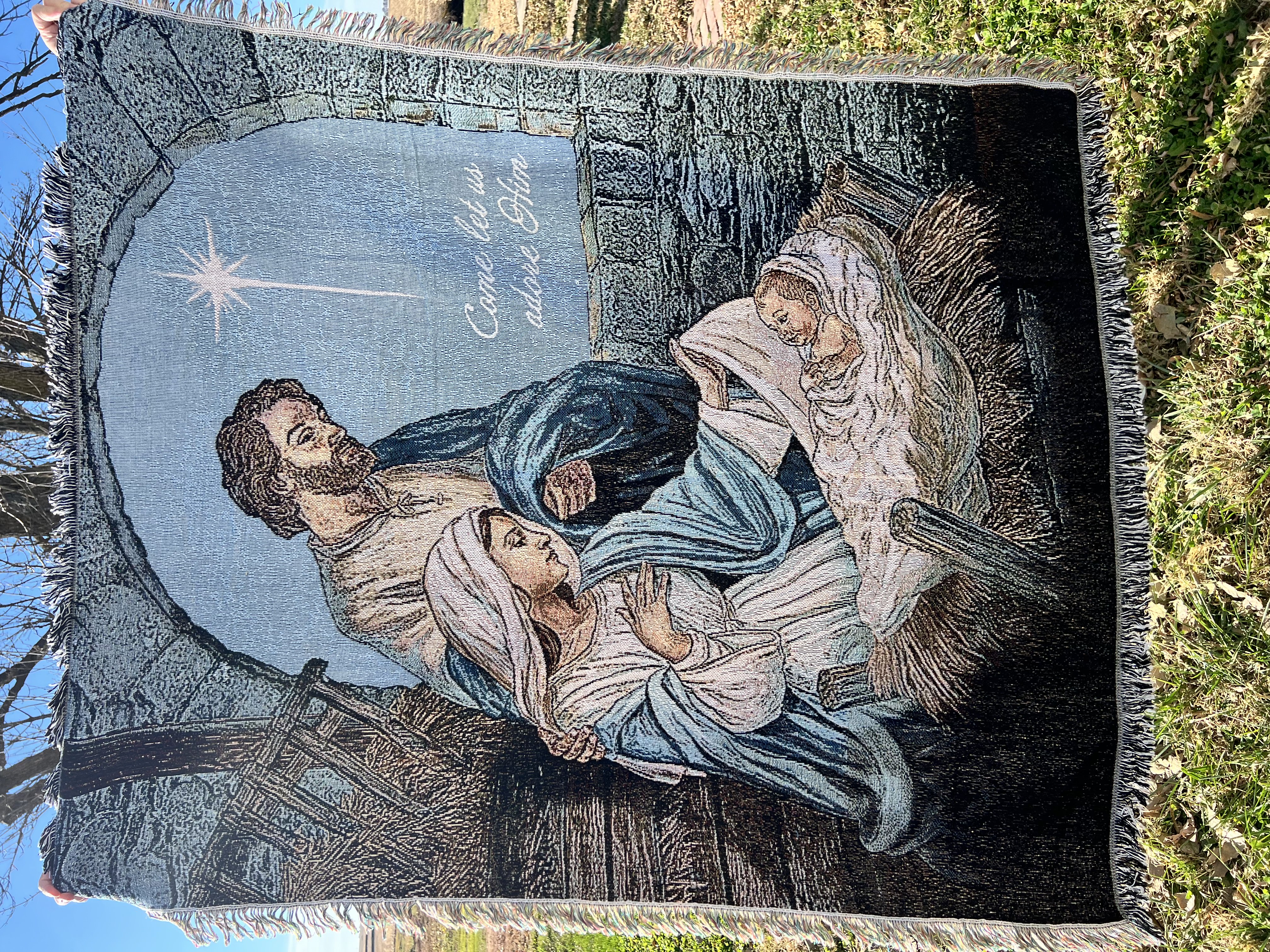 Nativity Throw Sweatshirt