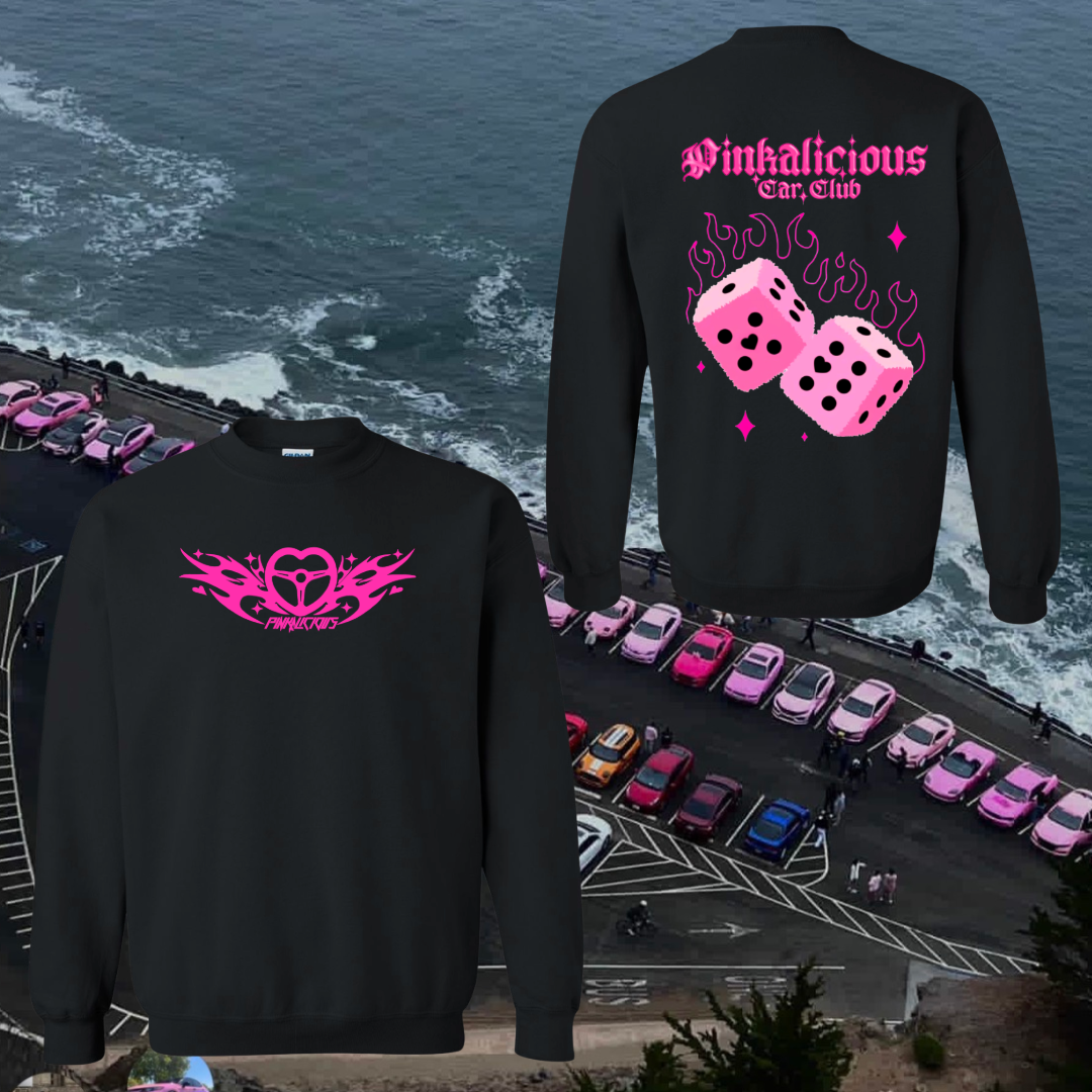 Flaming Dice Crew Neck Sweater