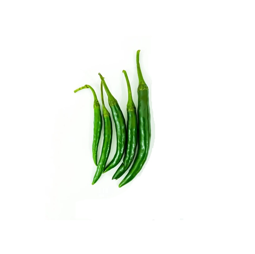 Green long Chili Peppers