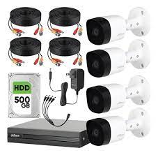 Kit de 4 cámaras de seguridad CCTV