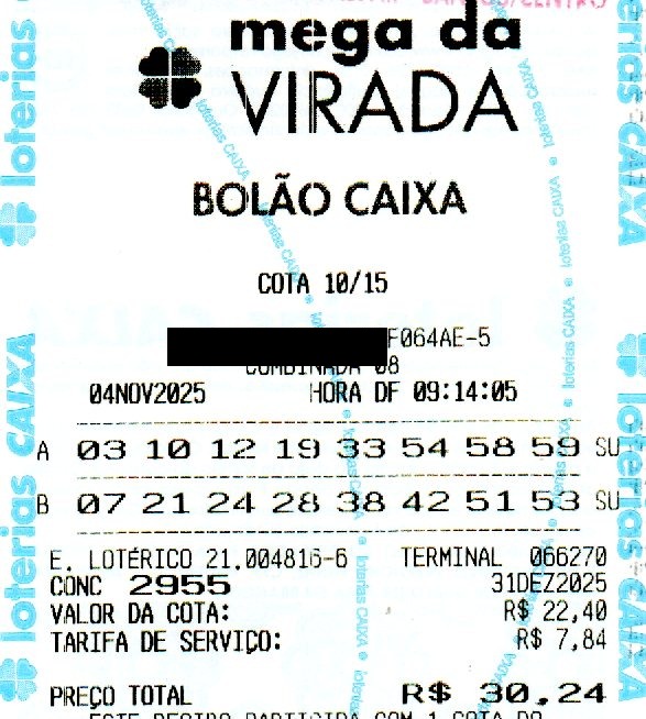 04 MEGA DA VIRADA BOLÃO R$ 30,24