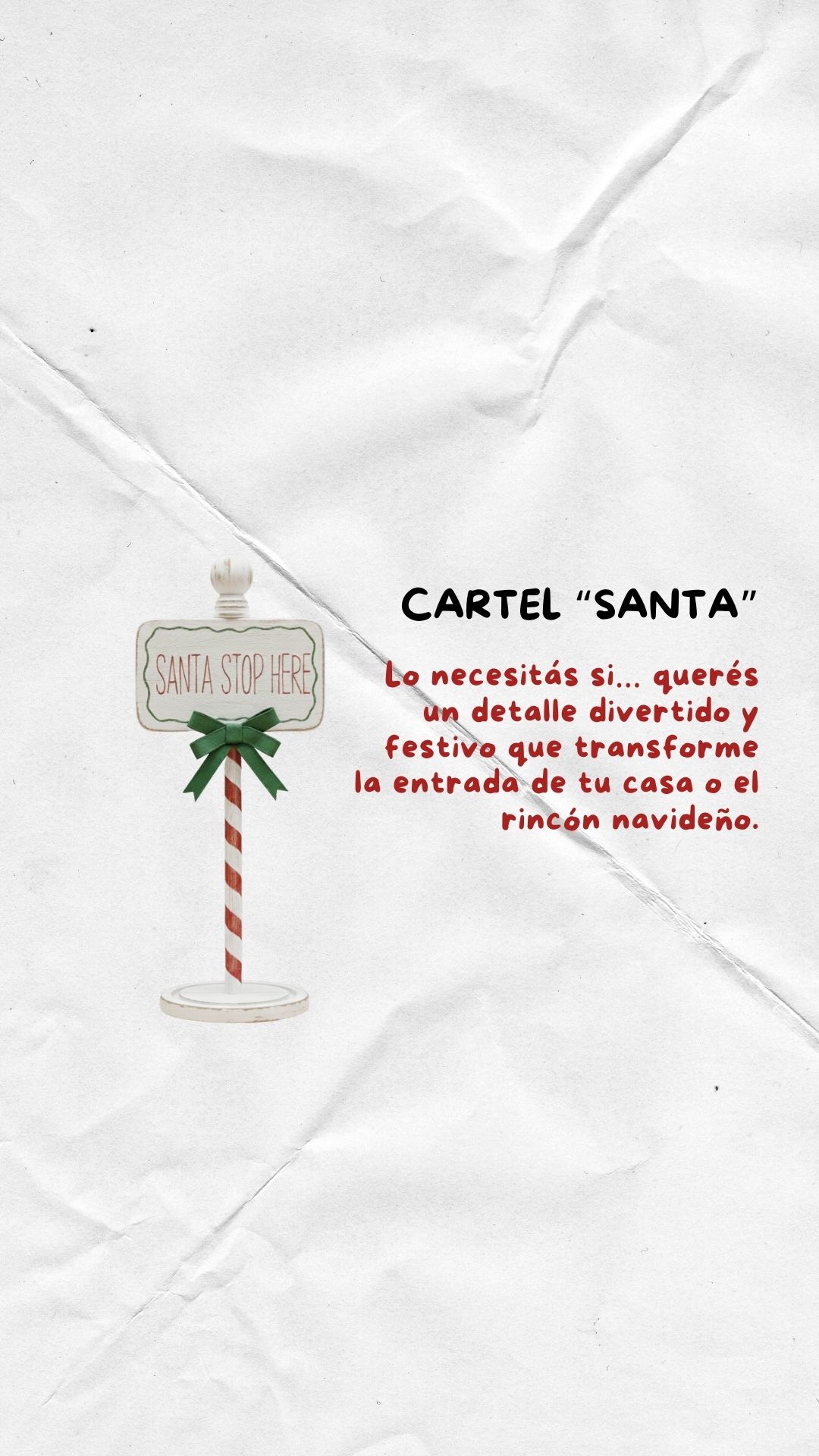 CARTEL SANTA STOP HERE